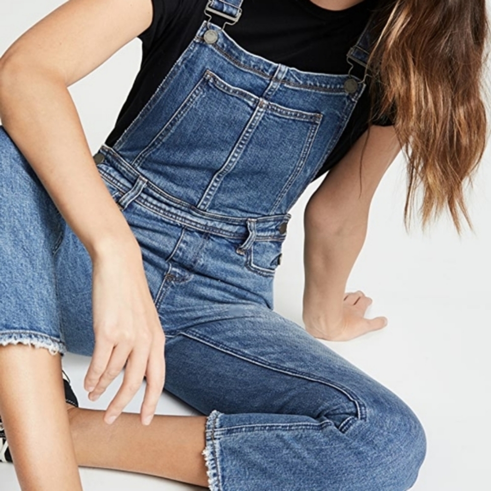 Paige Denim Jean Sierra Overalls in Levon